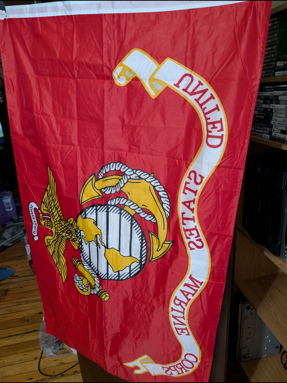 United States Marine Corps Flag - Red, Gold, White